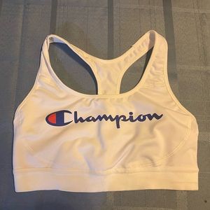 White Champion sport bra! Size M